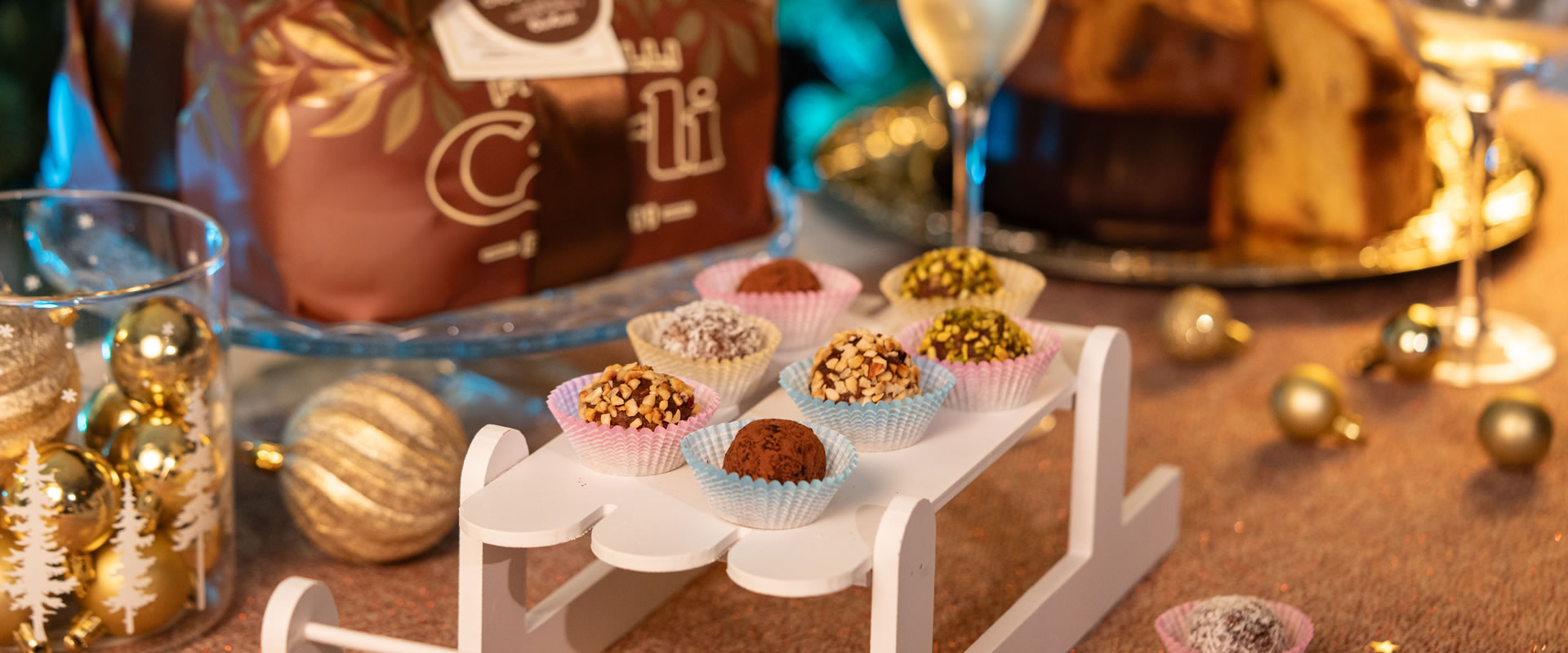 Desserts de Noël: les truffes au Panettone et au chocolat