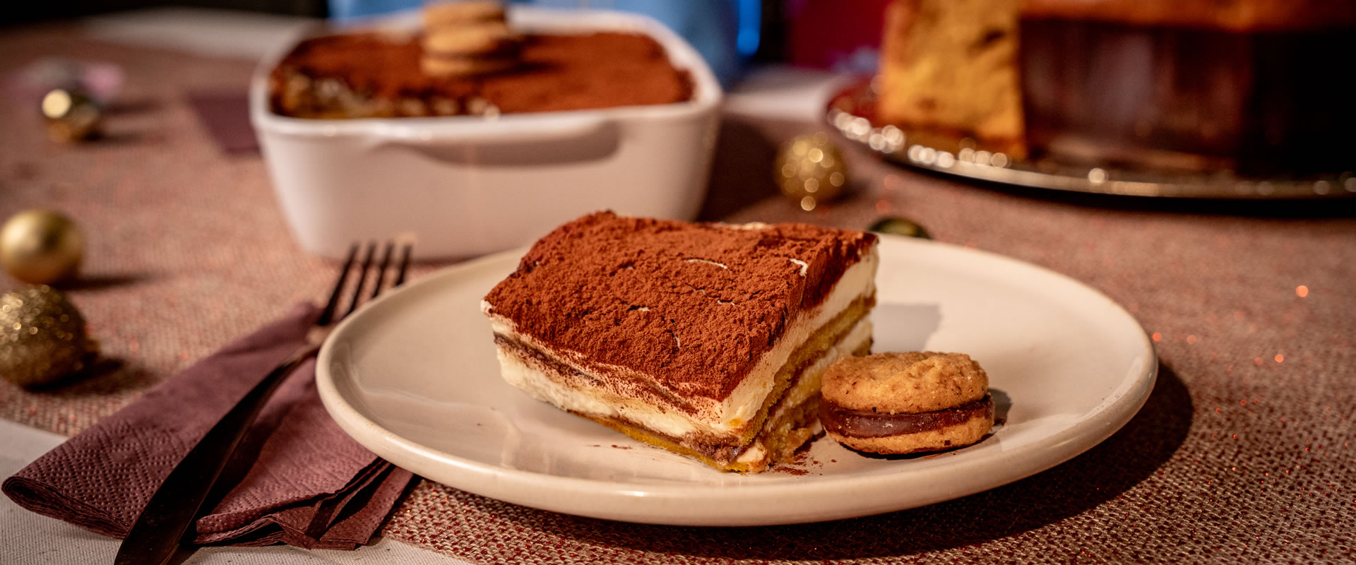 Dessert de Noel: le tiramisù au Panettone avec cacao en poudre