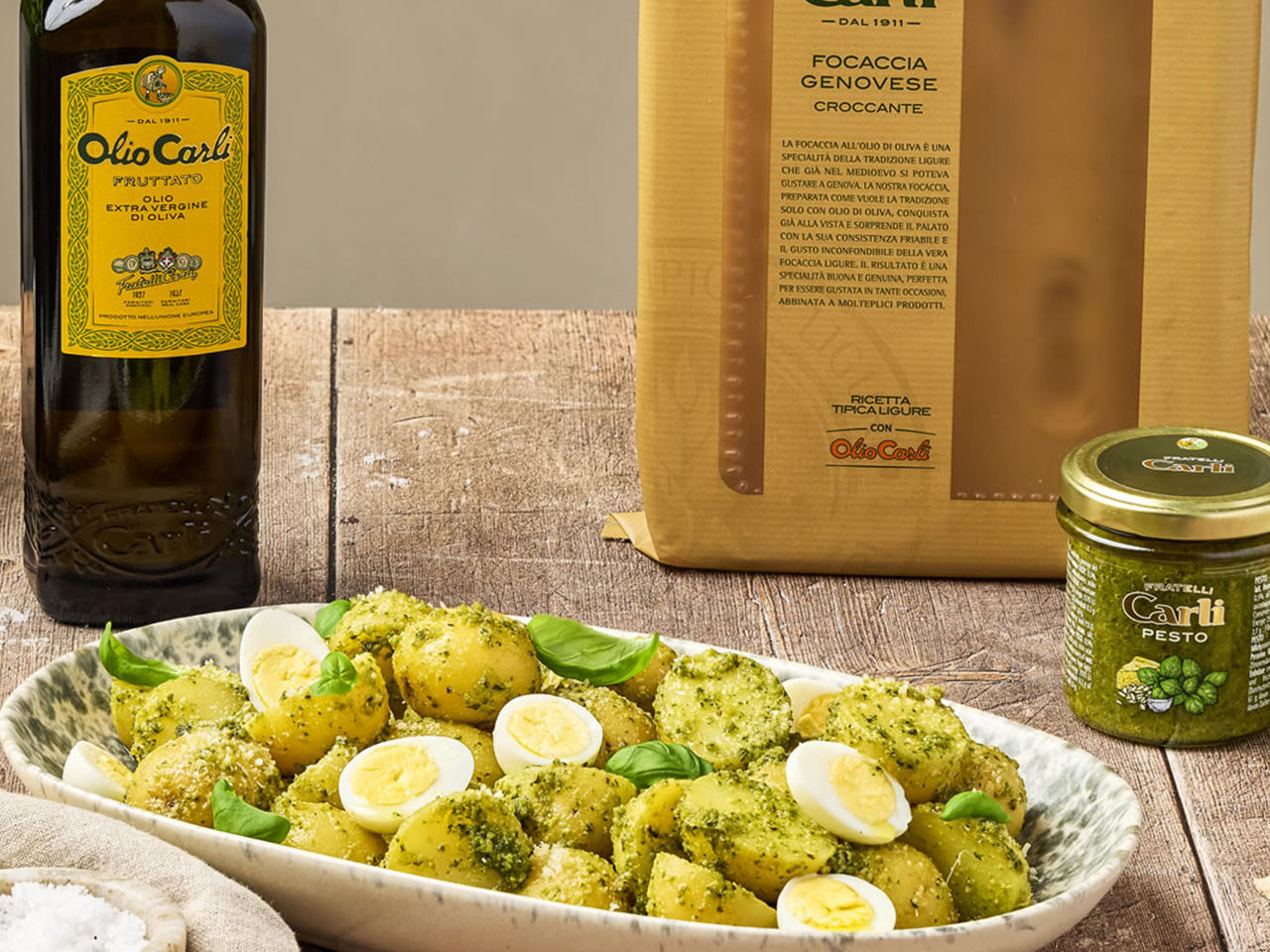 Salade de pommes de terre au pesto 