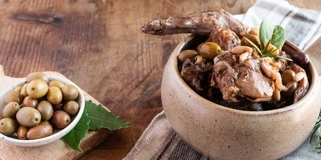 Lapin à la ligurienne