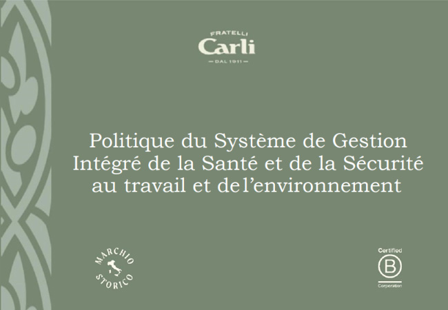 Politique du Système de Gestion Intégré de la Santé et de la Sécurité au travail et del’environnement