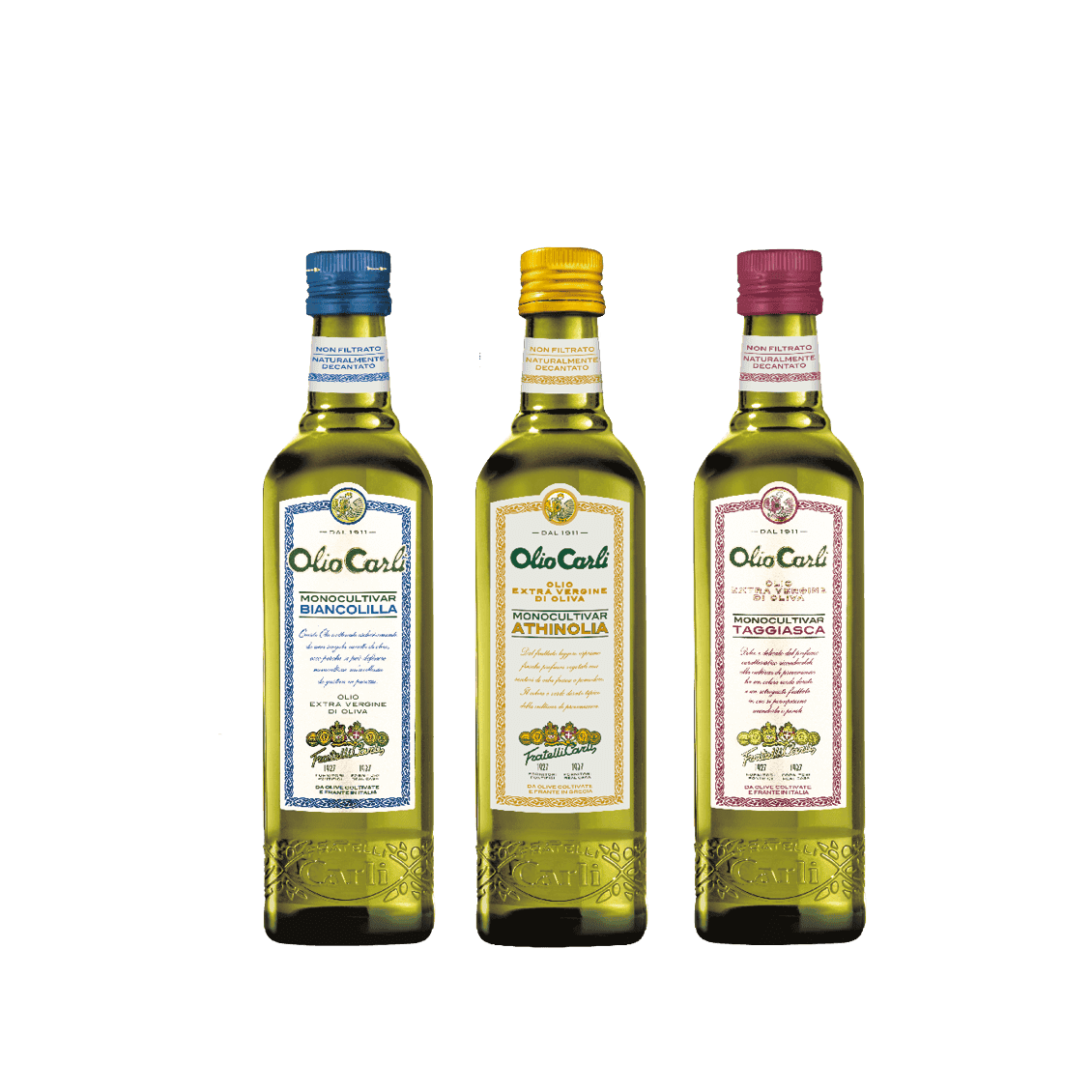 3 Huiles d’Olive Vierges Extra Monovariétales