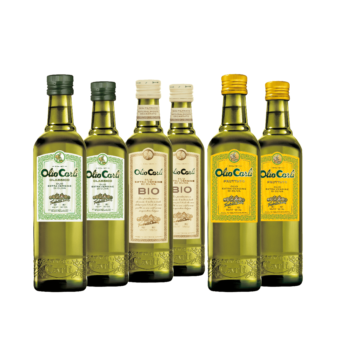Assortiment d’Huiles d’Olive Vierges Extra Oli di Carli
