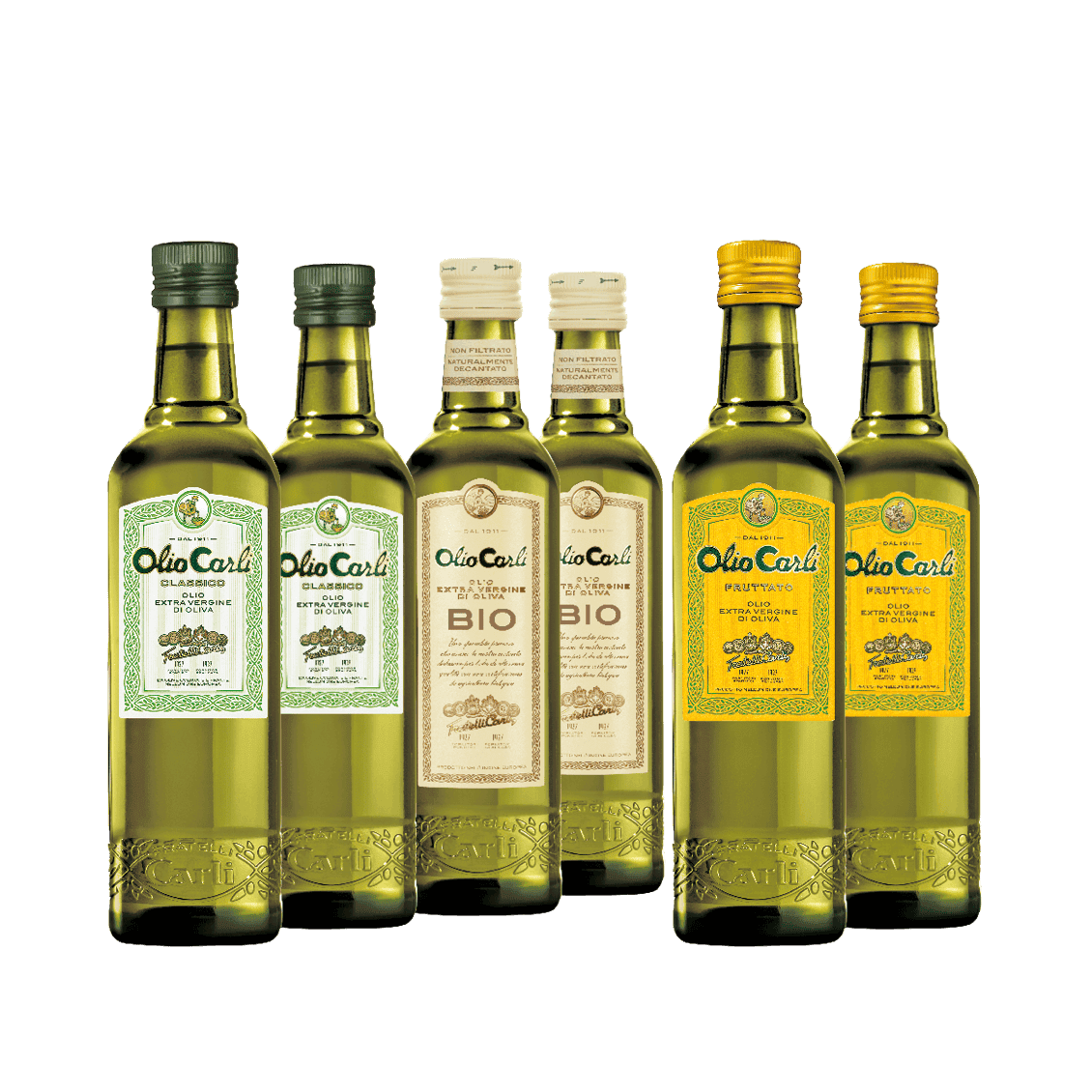 Assortiment d’Huiles d’Olive Vierges Extra Oli di Carli