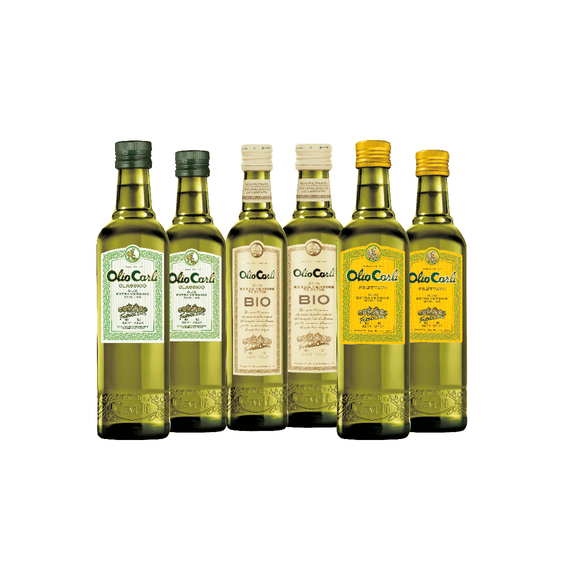 Assortiment d’Huiles d’Olive Vierges Extra Oli di Carli