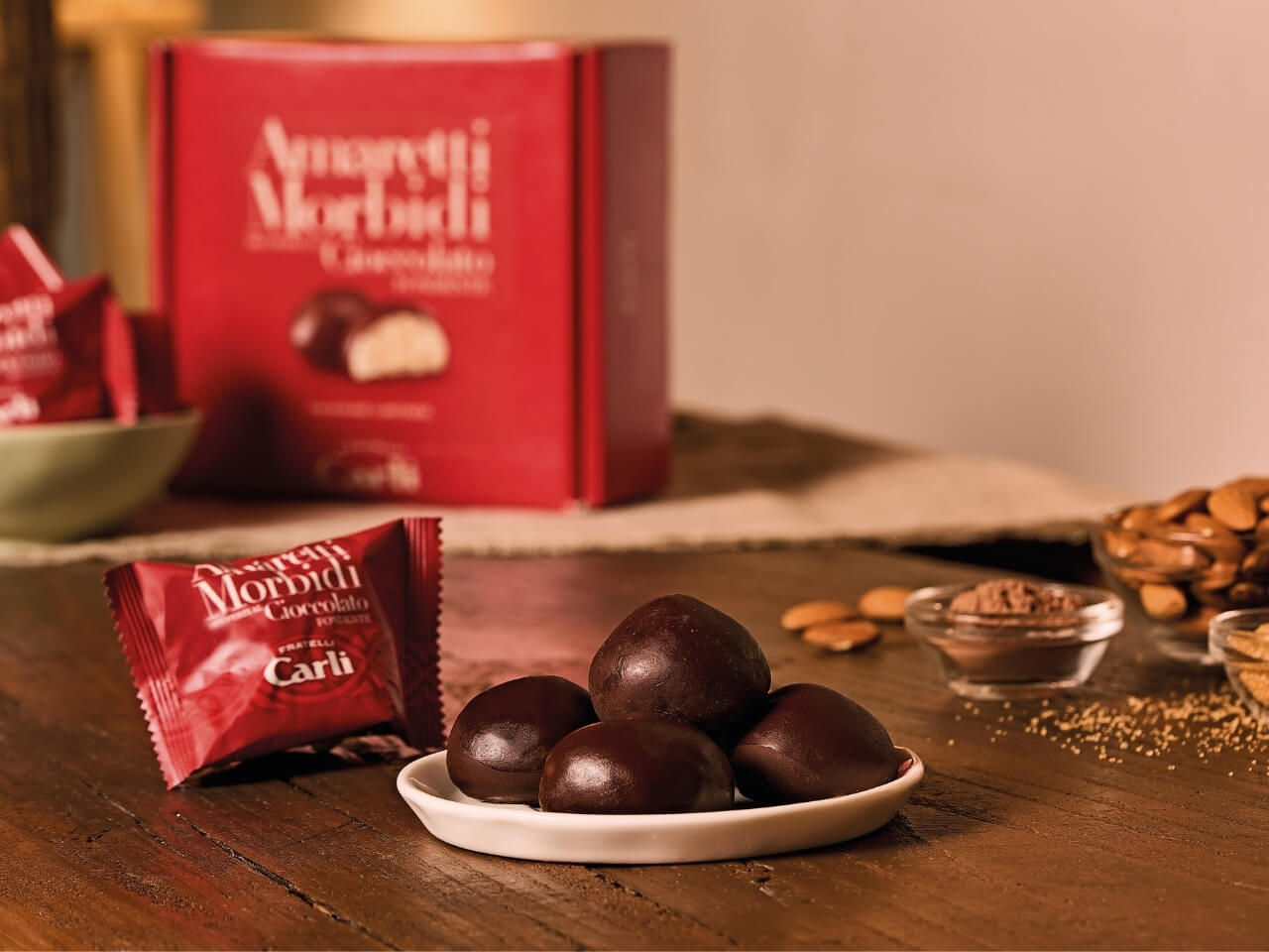 Amaretti recouverts au chocolat
