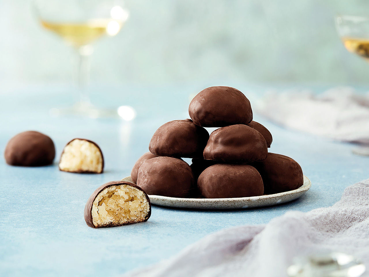 Amaretti recouverts au chocolat