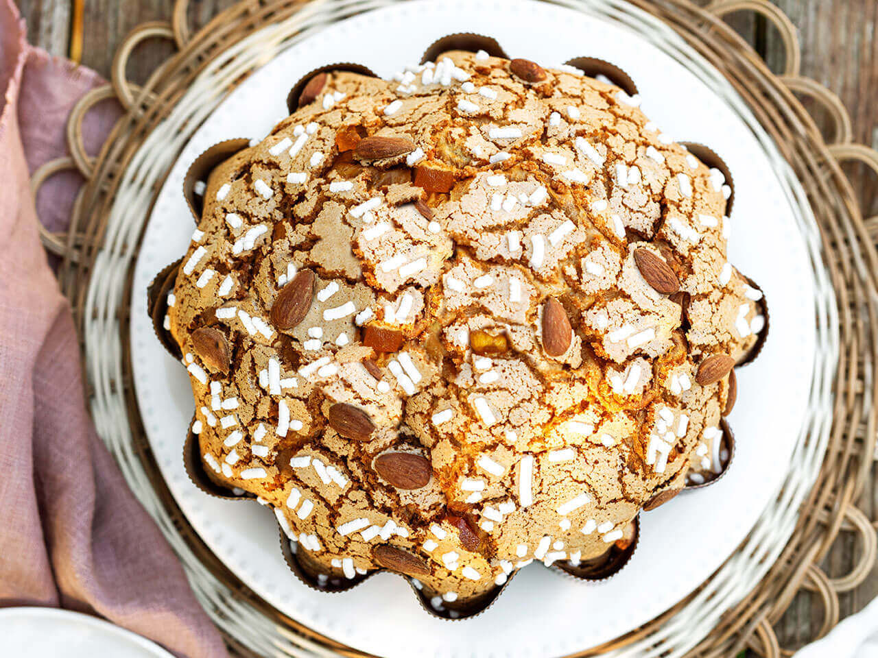 Gateau typique italien vus de l'haut