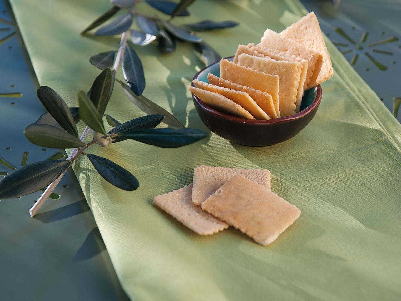 Focaccia en biscuits