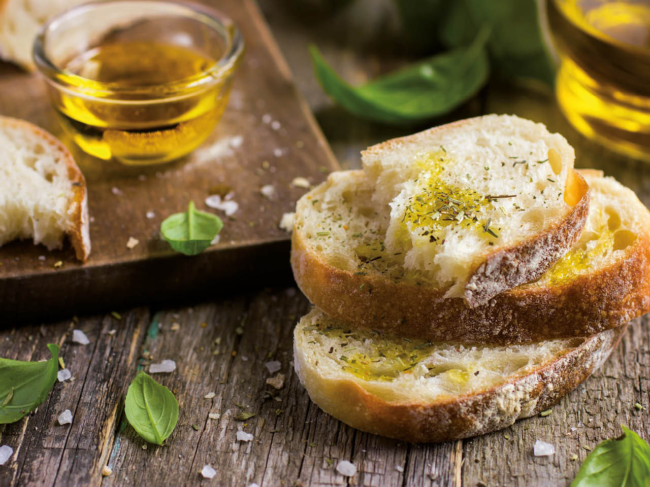 Huile d’olive sur pain