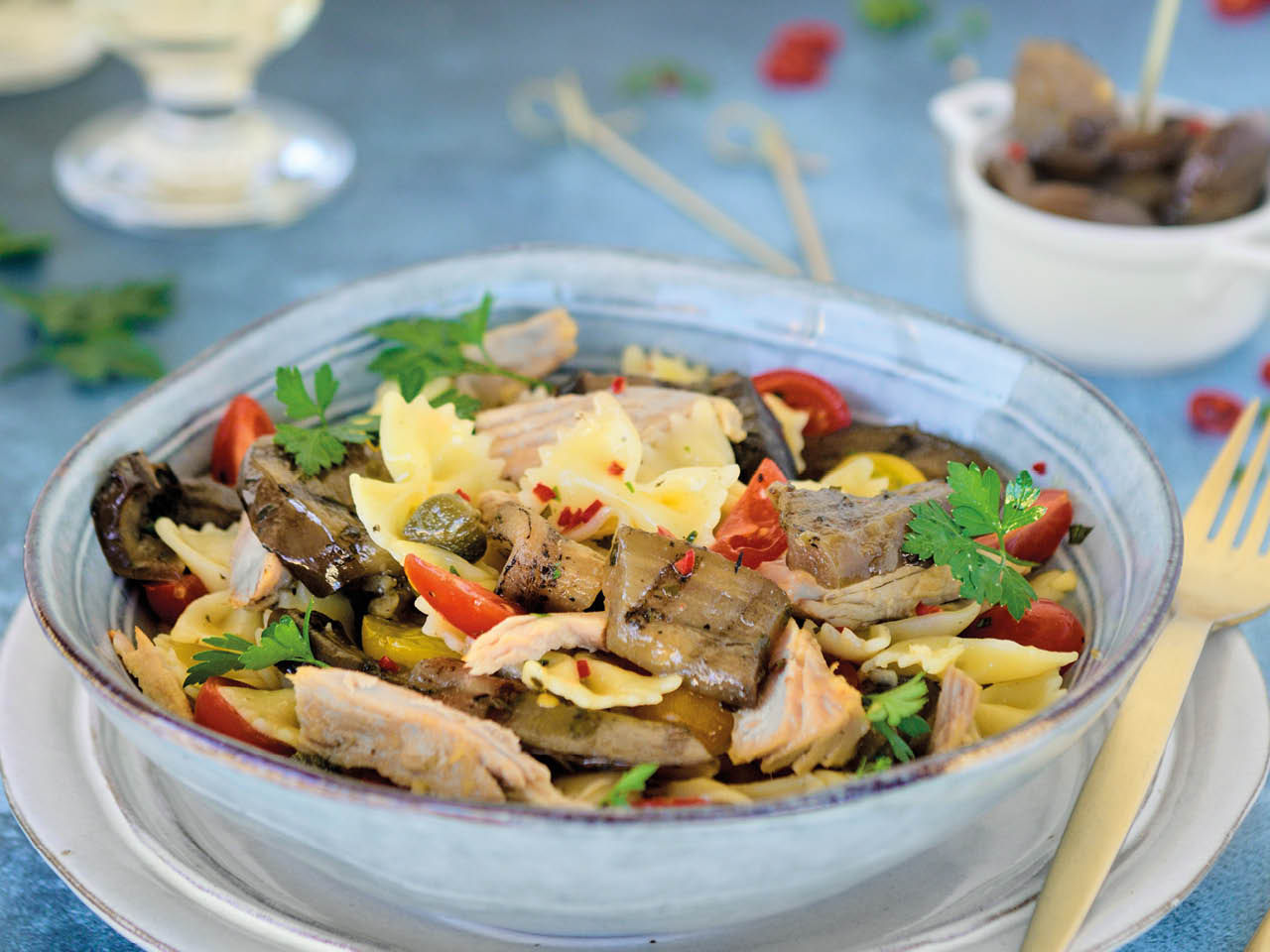 aubergines grillees en salade