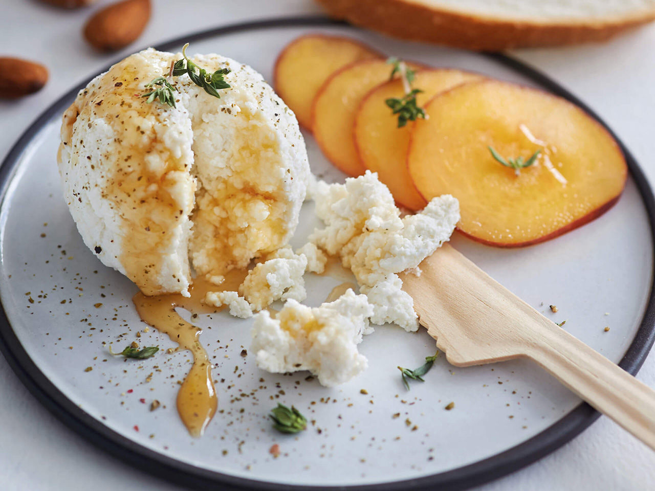 Fromage avec miel 