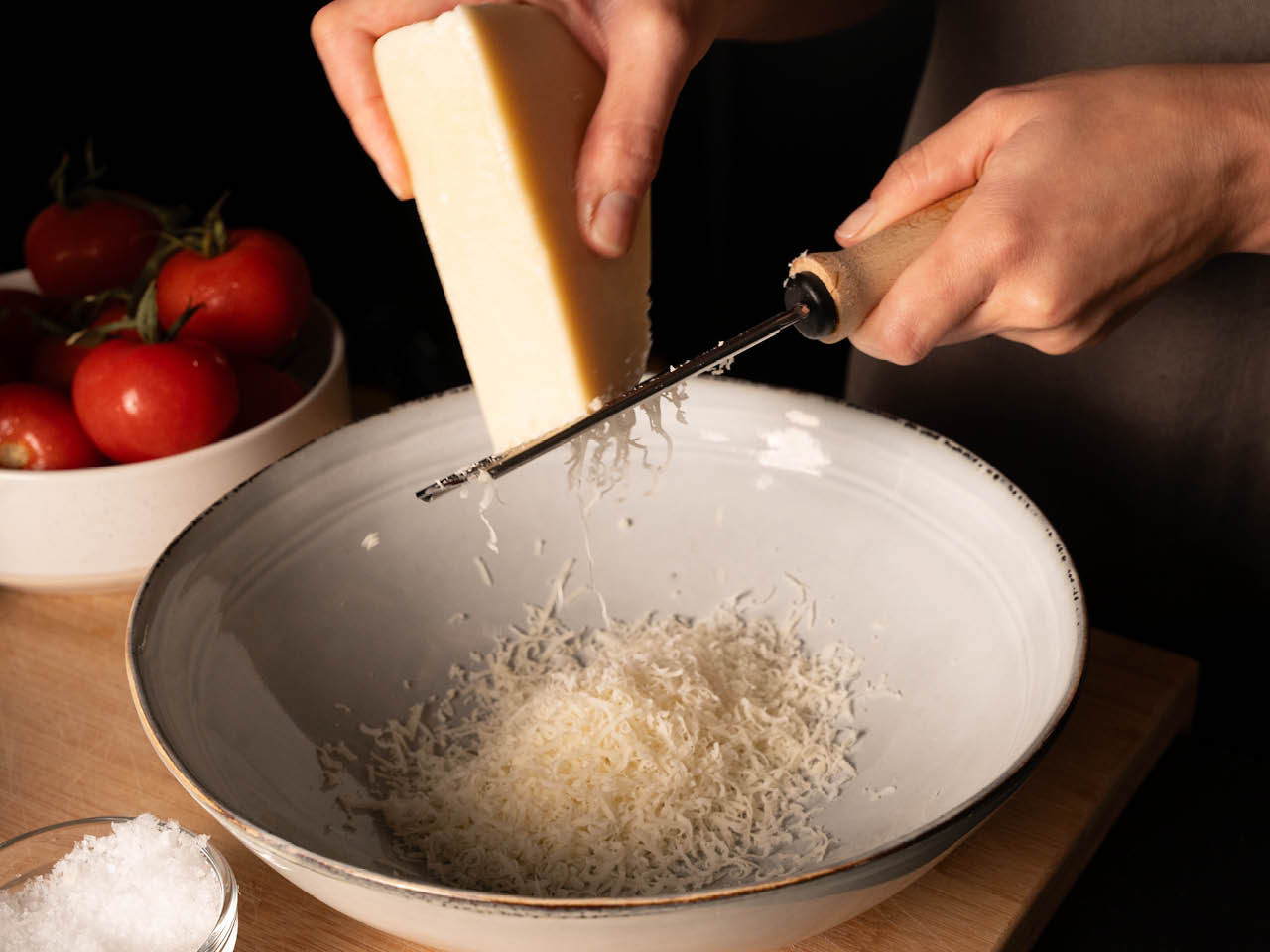 parmesan avec vinaigre
