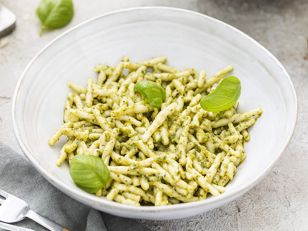 Trofiette au pesto