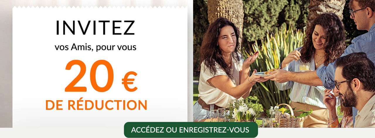 invitez vos amis, pour vous 20€ de réduction